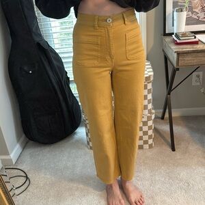 Madewell high waisted wide leg crop jeans size 23